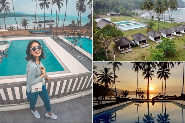 Resort View Laut Lengkap dengan Kolam Renang Tepi Pantai Sukabumi | The Legon Pari Beach Resort Sukabumi legon pari beach resort